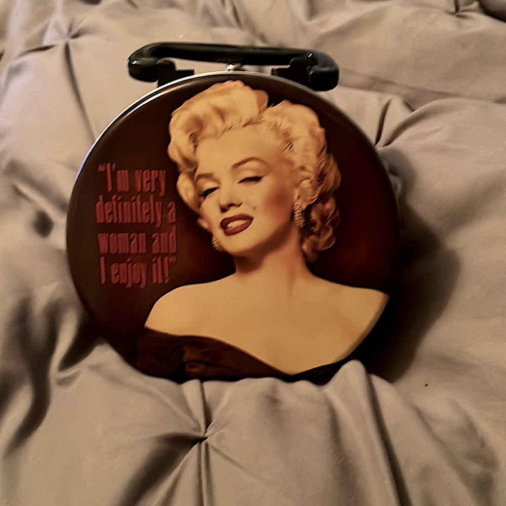 Marilyn Monroe Metal Round Tin Tote